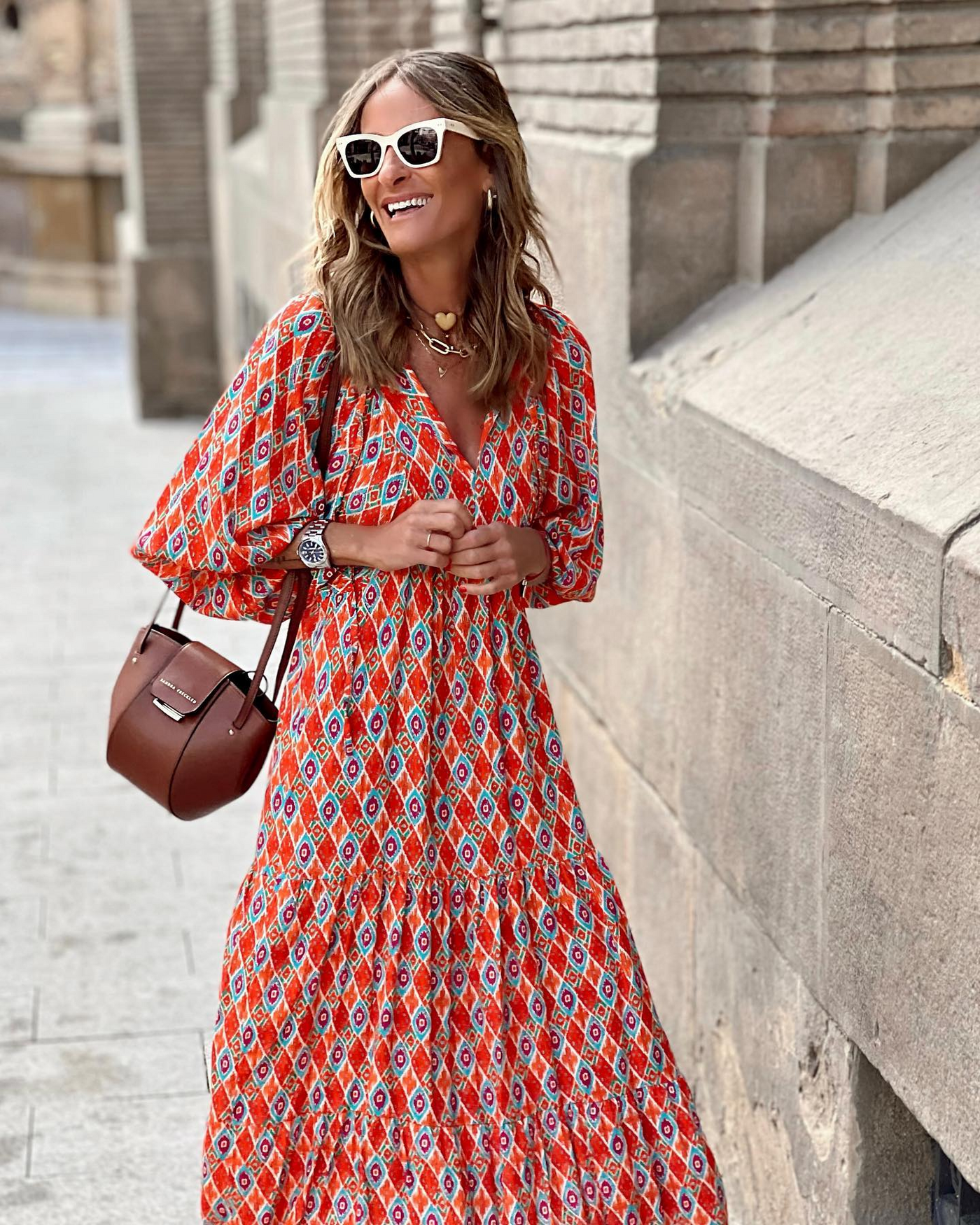 Alicia | Robe imprimée de saison