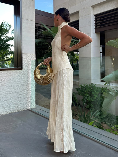 Alina – Ensemble Plissé Élégant