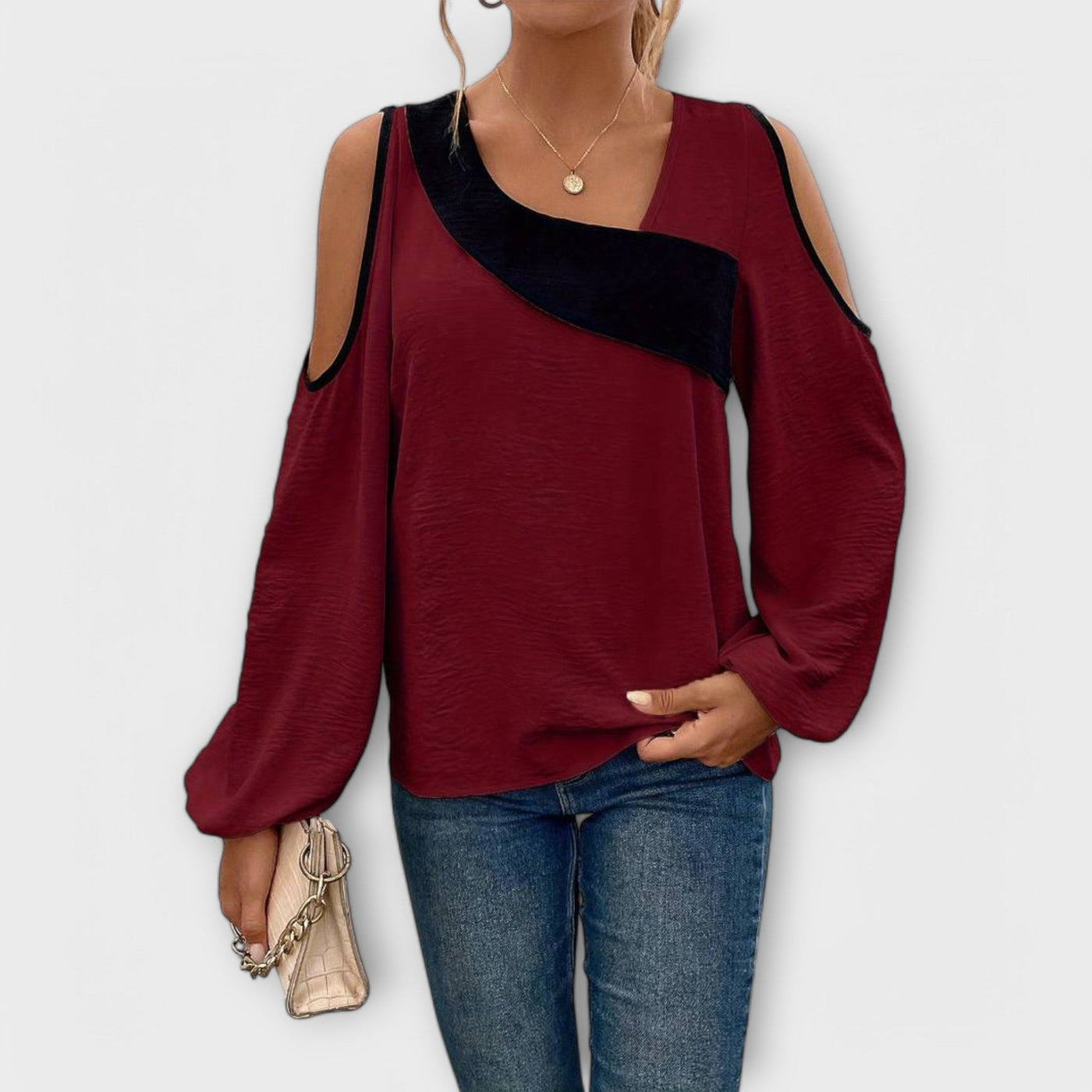 Scarlett – Blouse à encolure carrée