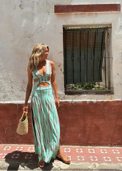 Lana | Robe imprimée tie-dye